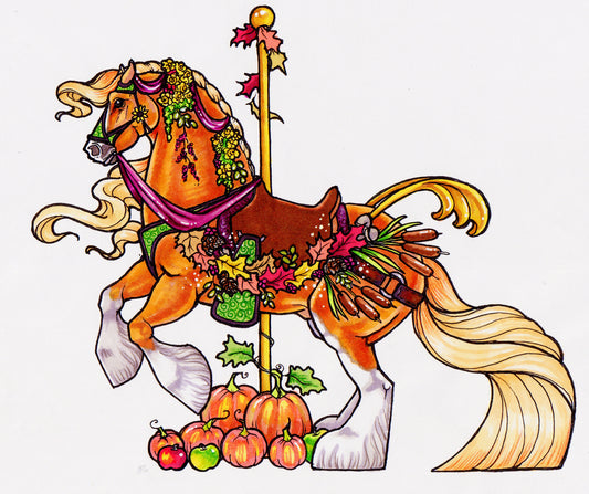 Fall Carousel T Shirt
